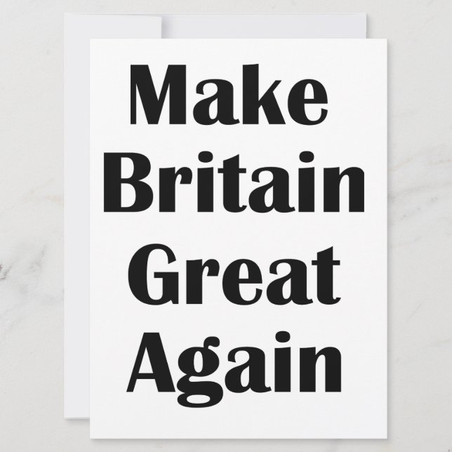 Make Britain Great Again (Voorkant)