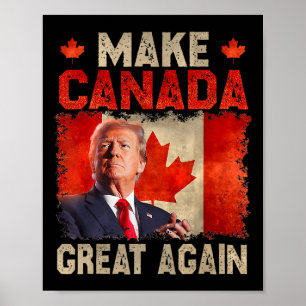 Make Canada Great Again Grappig President Trump Oh Poster