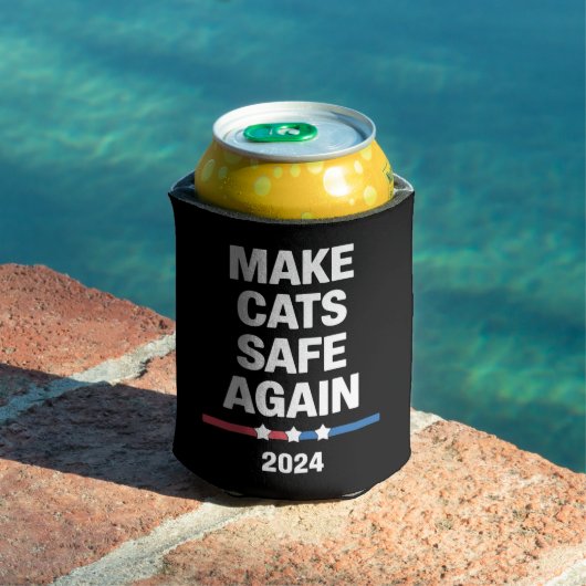 Make Cats Safe Again Grappig 2024 Presidentieel Blikjeskoeler (Insitu Zwembad)