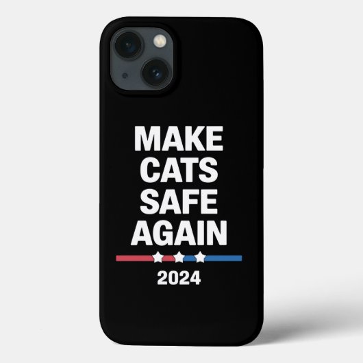 Make Cats Safe Again Grappig 2024 Presidentieel Case-Mate iPhone Case (Achterkant)