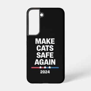 Make Cats Safe Again Grappig 2024 Presidentieel Samsung Galaxy Hoesje