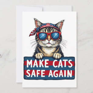 Make Cats Safe Again Trump Verkiezing Stemmen Save The Date