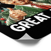 Make Christmas Great Again Funny Santa Trump 2025 Poster (Hoek)