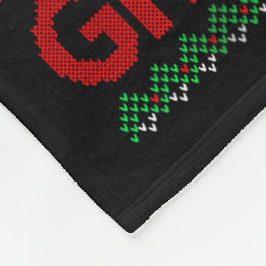 Make Christmas Great Again Xmas Funny Trump Pajama Fleece Deken (Hoek)