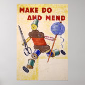 Make Do and Mend poster, 1939-1945 Poster (Voorkant)