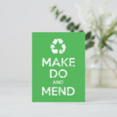 Make Do en Mend Briefkaart (Staand voorkant)