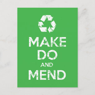 Make Do en Mend Briefkaart