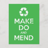 Make Do en Mend Briefkaart (Voorkant)