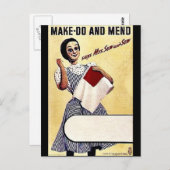 Make - Do en Mend Briefkaart (Voorkant / Achterkant)