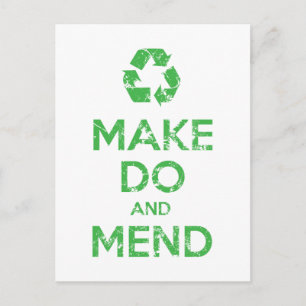 Make Do en Mend Briefkaart