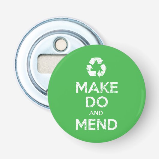 Make Do en Mend Button Flesopener (Voorkant)