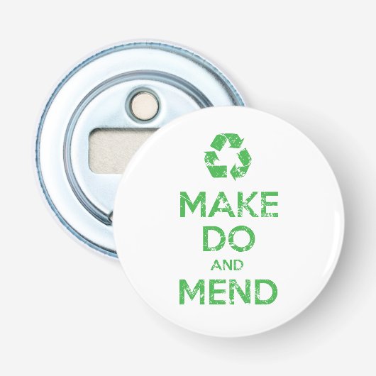 Make Do en Mend Button Flesopener (Voorkant)