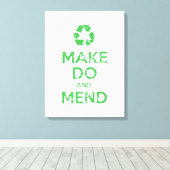 Make Do en Mend Canvas Afdruk (Insitu (Houten vloer))