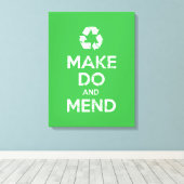 Make Do en Mend Canvas Afdruk (Insitu (Houten vloer))
