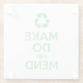 Make Do en Mend Glazen Onderzetter (Achterkant)