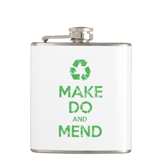 Make Do en Mend Heupfles (Voorkant)