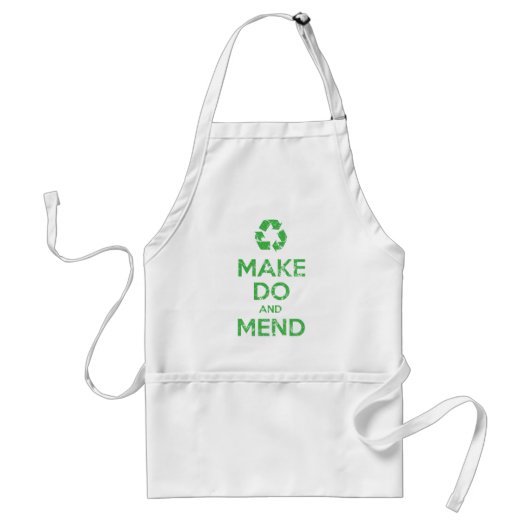 Make Do en Mend Standaard Schort (Voorkant)
