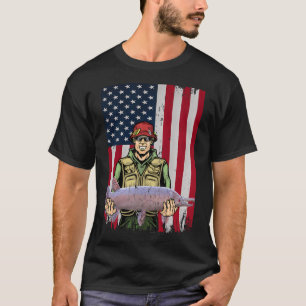 Make Fishing Great Again Grappige Trump Baars T-shirt