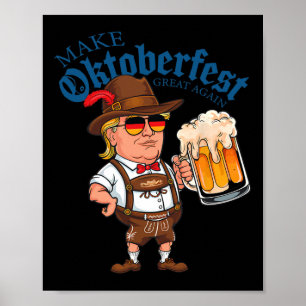 Make Great Again Grappige Trump Drink Bier Mok Cad Poster