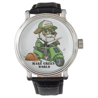 Make green world horloge