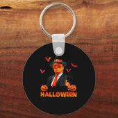 Make Halloween Great Again Funny Trump Soky Trick Sleutelhanger (Voorkant)