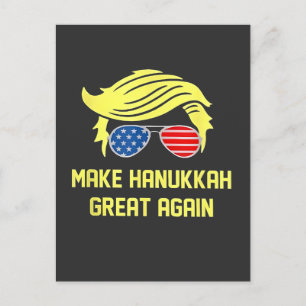 Make Hanukkah Great Again Trump Joods Briefkaart