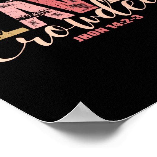 Make Heaven Crowded Cross - Minimalist Christian R Poster (Hoek)