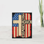 Make Heaven Crowded On-back Patriotic Christian Cr Kaart (Voorkant)