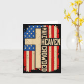 Make Heaven Crowded On-back Patriotic Christian Cr Kaart (Gele Bloem)