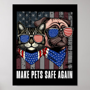 Make Huisdieren Veilig Again Trump Harris Debat Et Poster