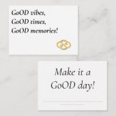 Make it a GoOD day! Notitiekaartje (Voorkant / Achterkant)