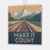 Make It Count Keramisch Ornament (Links)