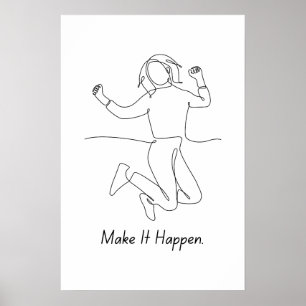 Make It Happen - Poster Motivationnel