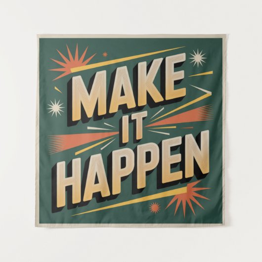 Make It Happen Wandkleed (Voorkant)