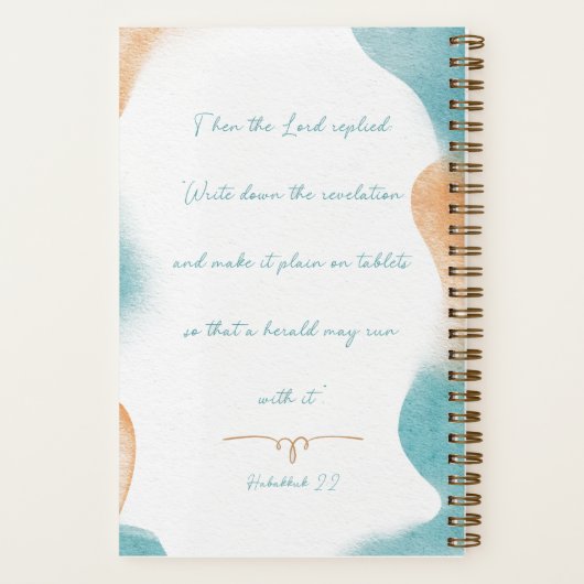 "Make it Plain" Blank Lined Journal with scripture (Verso)