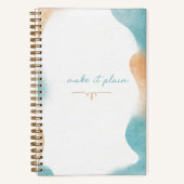"Make it Plain" Blank Lined Journal with scripture (Recto)