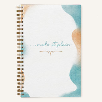 "Make it Plain" Blank Lined Journal with scripture Notitieboek