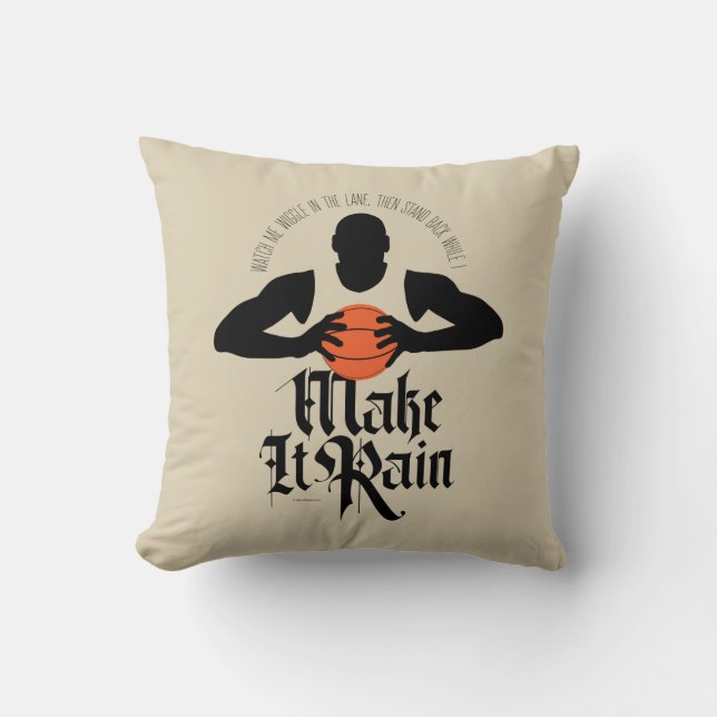 Make It Rain (Basketbal) Kussen (Voorkant)