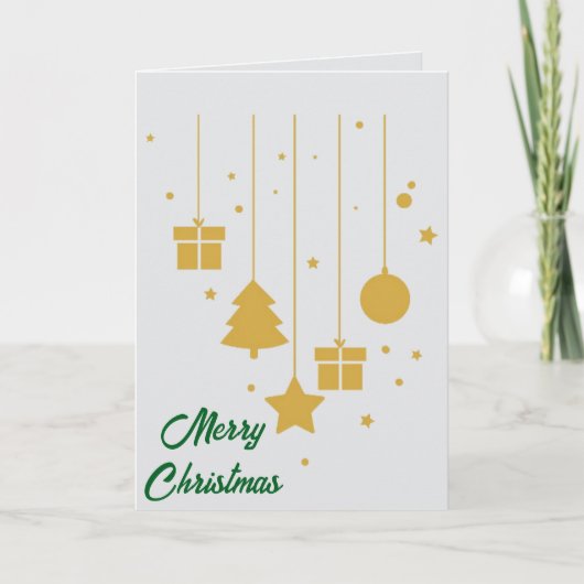 Make It Yours: Custom Folded Christmas Card Kaart (Voorkant)