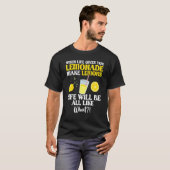 Make Lemon Lemonade Stand Boss Juice Ice Lemon Squ T-shirt (Voorkant volledig)