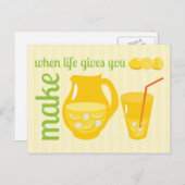 Make Lemonade Briefkaart (Voorkant / Achterkant)