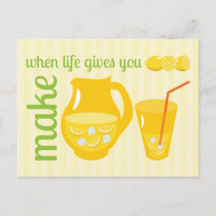 Make Lemonade Briefkaart