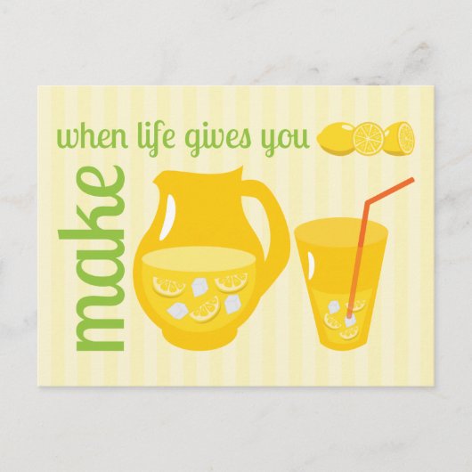Make Lemonade Briefkaart (Voorkant)