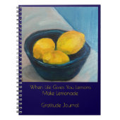 "MaKe Lemonade" Gratitude Journal  (Devant)