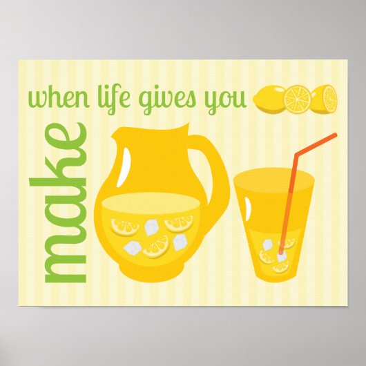 Make Lemonade Poster (Voorkant)