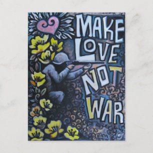 Make Love, geen War: Propaganda-Briefkaart Briefkaart