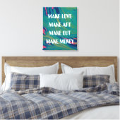 Make Love Make Art Print Abstracte achtergrond (Insitu (Slaapkamer))