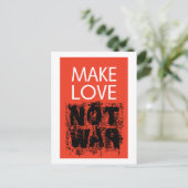 Make Love - Not Ugly War Briefkaart (Staand voorkant)