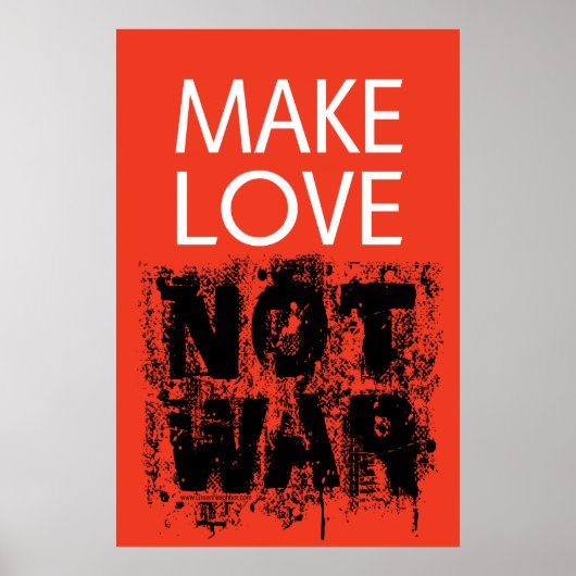 Make Love - Not Ugly War Poster (Voorkant)