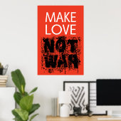 Make Love - Not Ugly War Poster (Thuiskantoor)